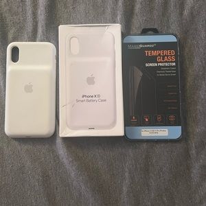 Apple iPhone X/XS Extended Battery Case & Tempered Glass Screen Protector